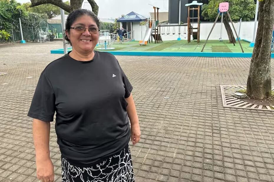 Magdalena de Meléndez, en el centro de Nuevo Cuscatlán. Foto: Julieta Nassau - La Nación