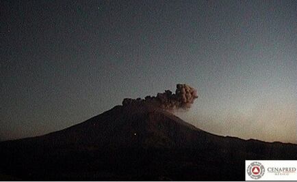 Volcán Popocatépetl emite fumarola con ceniza; en alerta Edomex y Morelos