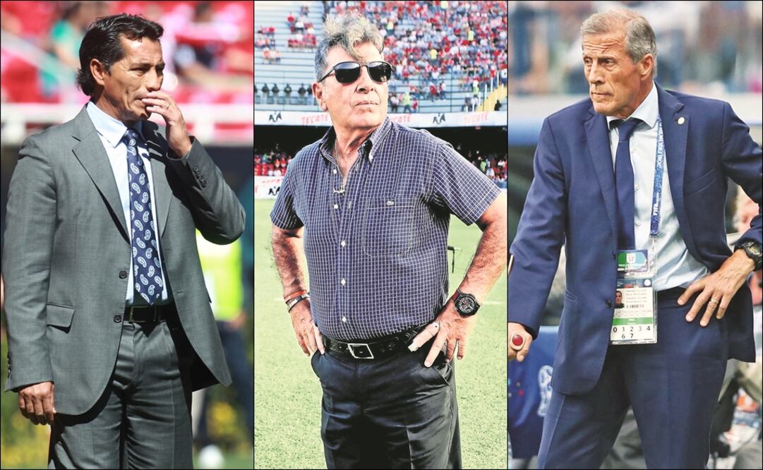 Benjamín Galindo, Carlos Reinoso y Óscar Tabárez. Foto: Especial
