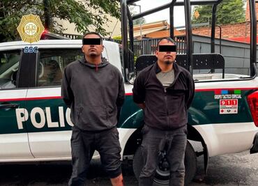 VIDEO: Detienen a dos por intento de robo en una casa en Bosques de las Lomas; policías usaron dron para detectarlos