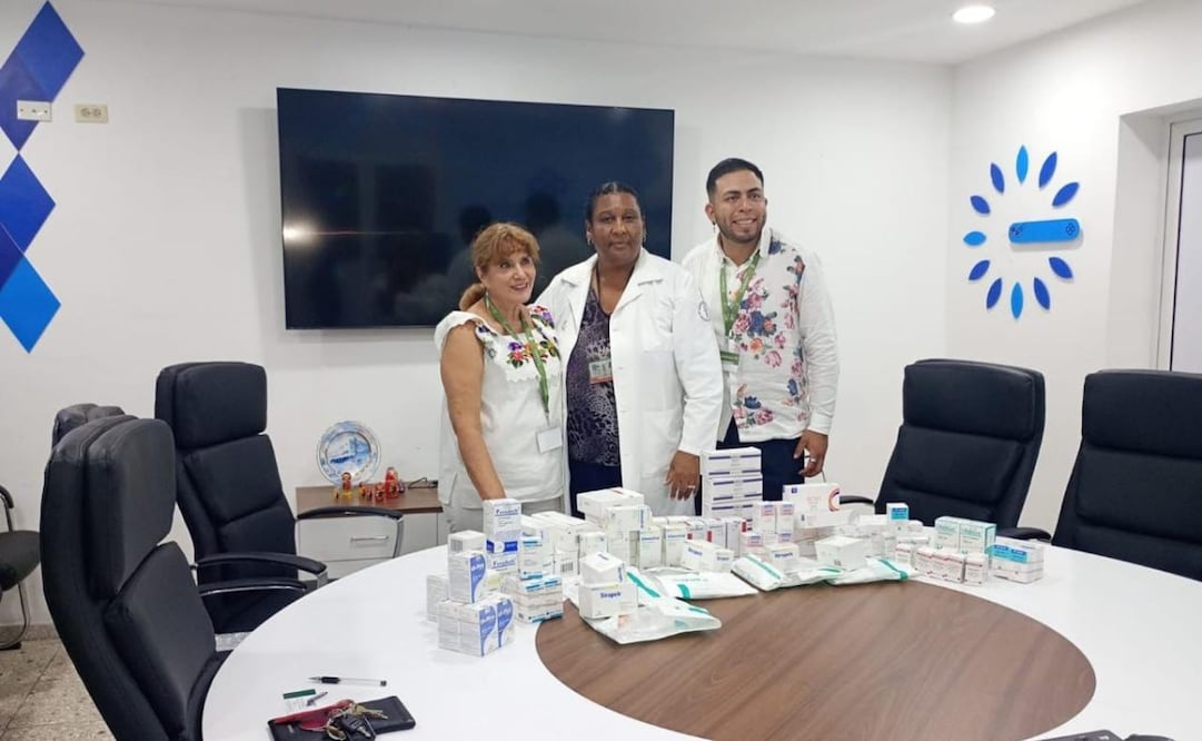 Donación de medicamentos a Cuba, por el Grupo Parlamento de Hermandad con Cuba de la Cámara de Diputados. Foto: X @EmbaCuMex
