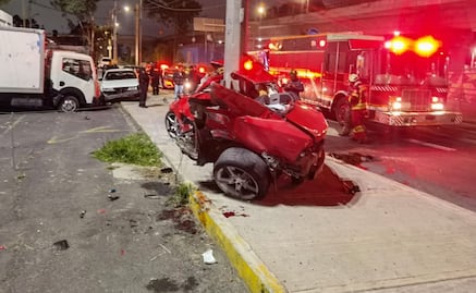 VIDEO Jóvenes chocan a exceso de velocidad en un Camaro; uno muere y al otro le amputan la pierna