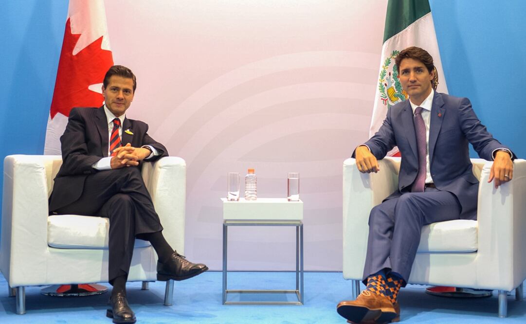 Enrique Peña NIeto y Justin Trudeau. Foto: Archivo/El Universal.