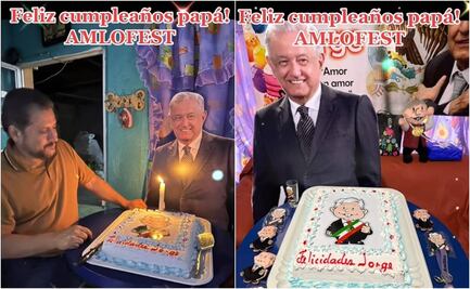 TikTok: Papá celebra cumpleaños con temática de López Obrador y lo llama "AMLO Fest"