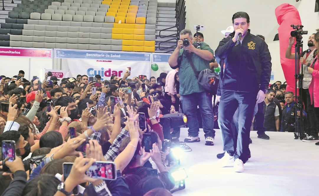 Samuel García dijo a los jóvenes que el gobierno hará lo necesario para que tengan todo. Foto: Emilio Vázquez/EL UNIVERSAL