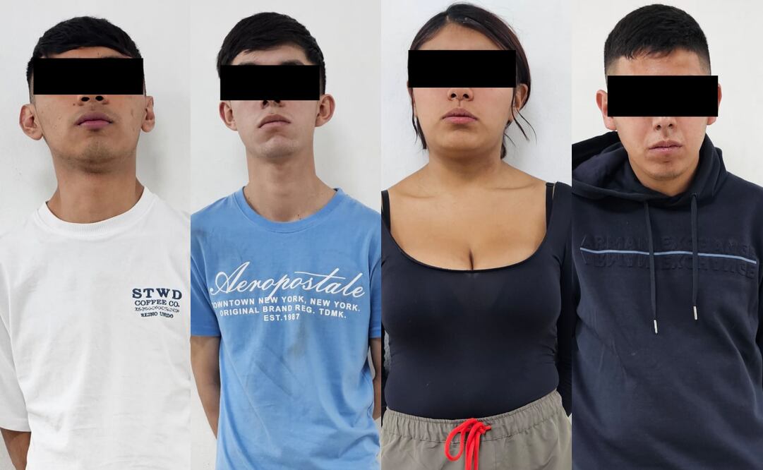 Detienen a 4 personas por robo a tiendas Sanborns (06/02/2025). Foto: Especial