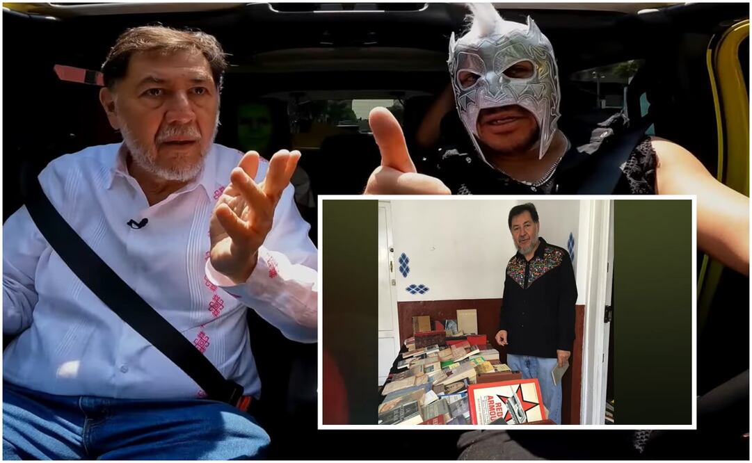 Gerardo Fernández Noroña con el Escorpión Dorado. Foto: Capturas de YouTube