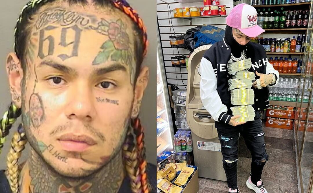 Tekashi 6ix9ine fue detenido una vez más por autoridades del condado de Palm Beach.
Foto: Palm Beach County Sheriff's Office e Instagram