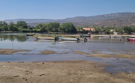 Aseguran que bajo nivel del agua en el río Grijalva no es por sequía