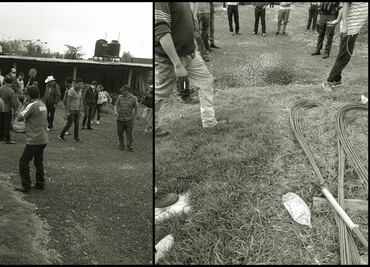 Mueren calcinados con gasolina 2 presuntos ladrones en plena alcaldía de Huitzilac