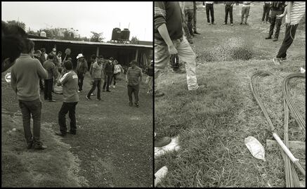Mueren calcinados con gasolina 2 presuntos ladrones en plena alcaldía de Huitzilac