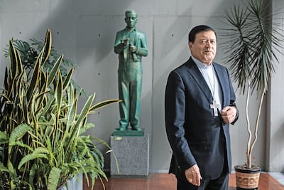 Arzobispo Norberto da la bienvenida al papa Francisco