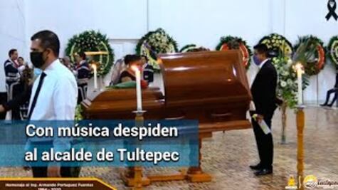 Rinden homenaje para despedir a Armando Portuguez, presidente municipal de Tultepec