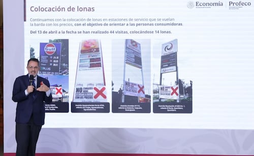Iván Escalante, titular de Profeco, informa sobre los precios del diésel y la estratagia para acordar precios accesibles. Foto: Fernanda Rojas / EL UNIVERSAL