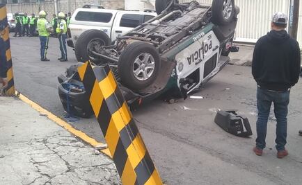 Patrulla choca contra poste y aplasta a mujer en la GAM