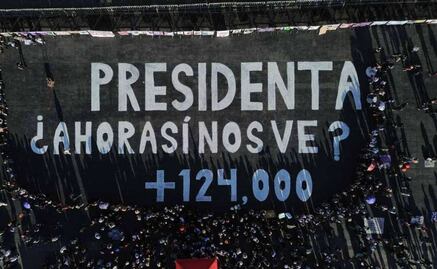 “Presidenta, ¿ahora sí nos ve?”; dibujan en el Zócalo rancho de Teuchitlán, esta es la vista aérea