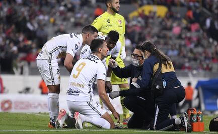 Dinenno un mes fuera de Pumas por la fractura sufrida ante Atlas