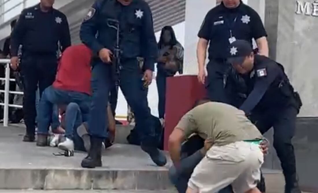 Una riña campal se registró en el Puente Reynosa-Hidalgo, Tamaulipas. Foto: especial