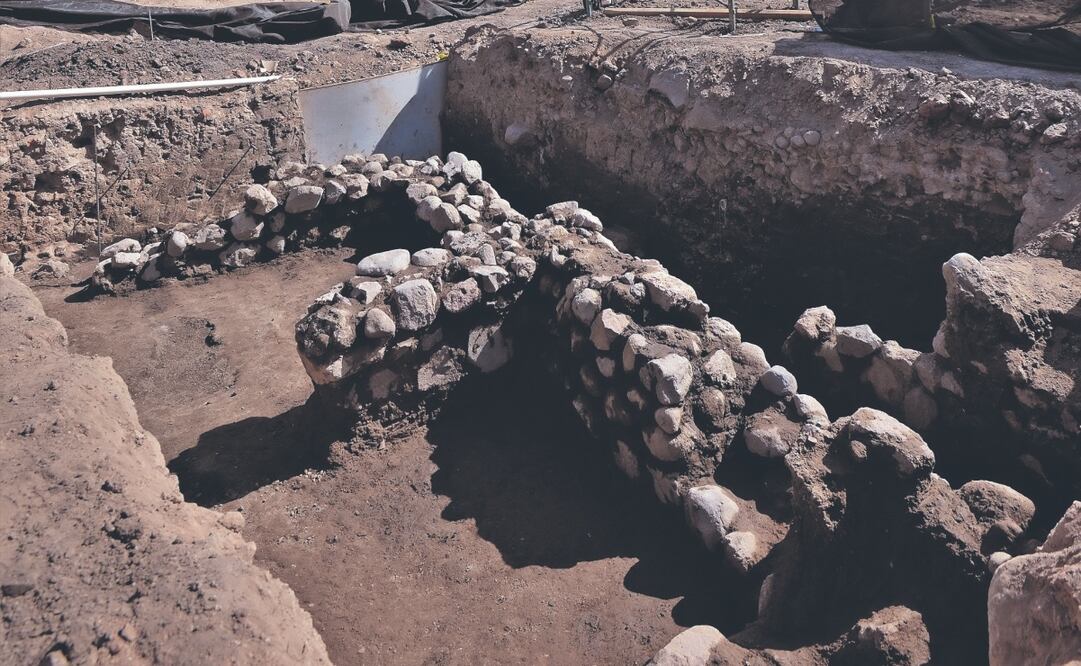 Las estructuras y objetos salieron a la luz a finales de 2023, durante los trabajos de construcción del Museo Nacional de la Salud, en Lieja 7, Ciudad de México. Fotos del Inah