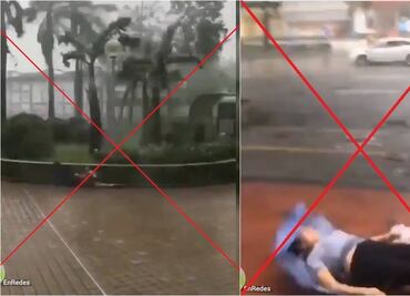 Los videos falsos y reales del huracán "Dorian" durante su paso por Bahamas