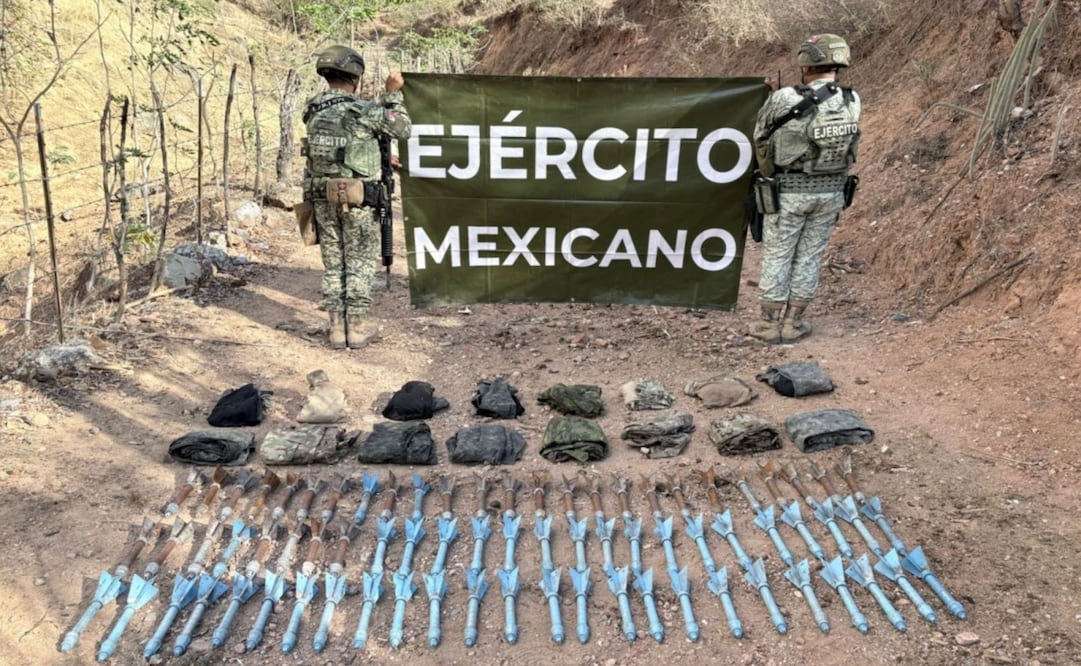 Ejército asegura explosivos y semillas de droga en Badiraguato; destruyen artefactos en la sierra de Sinaloa. Foto: Especial