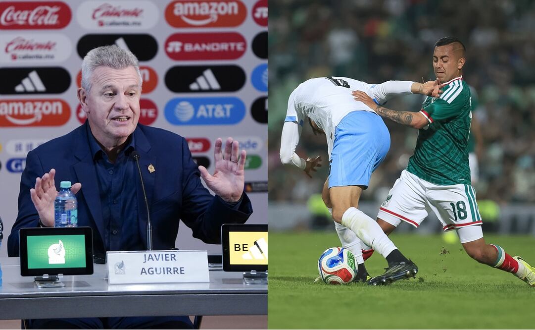 Javier Aguirre en conferencia de prensa, tras el partido amistoso entre México y Uruguay - Fotos: Imago7