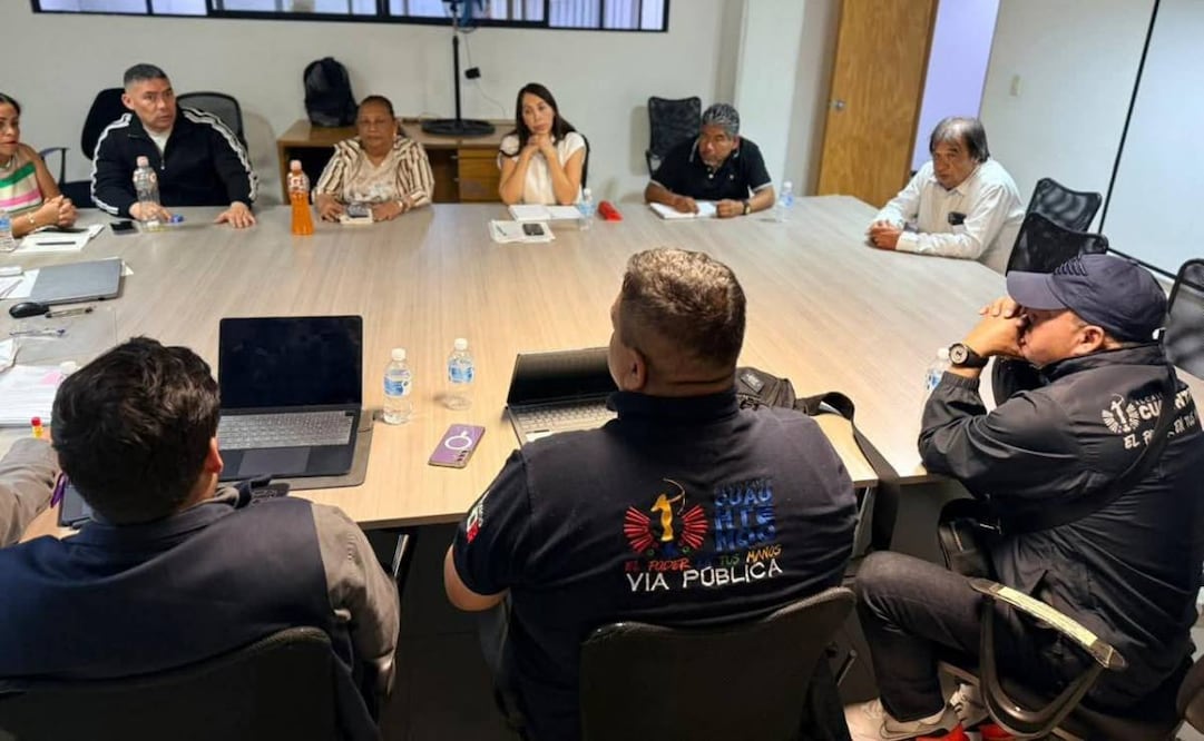 Se mantienen mesas de dialogo tras una semana del retiro de comerciantes de San Cosme (22/02/2026). Foto: Especial