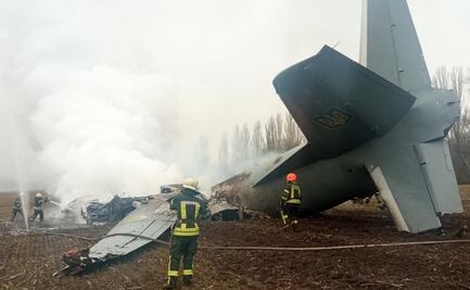 Al menos 5 muertos tras caída de avión militar ucraniano en los alrededores de Kiev