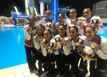 México gana oro en nado artístico