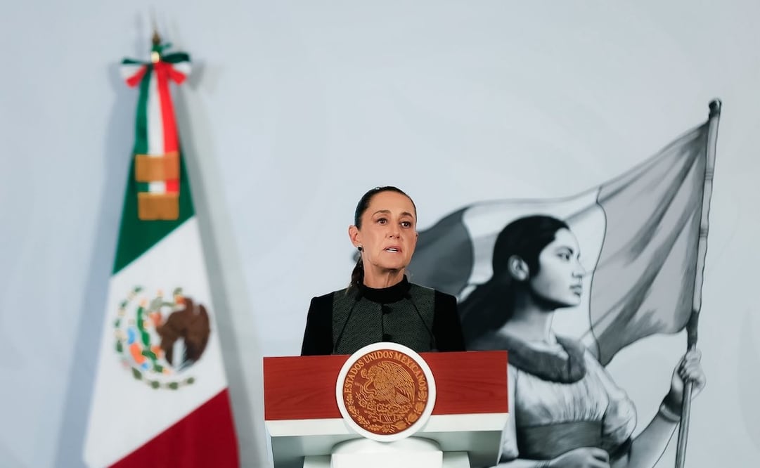 La presidenta Claudia Sheinbaum en la “Mañanera del Pueblo” del 30 de junio de 2026 en Palacio Nacional. Foto: Osmar Alvarado/ EL UNIVERSAL