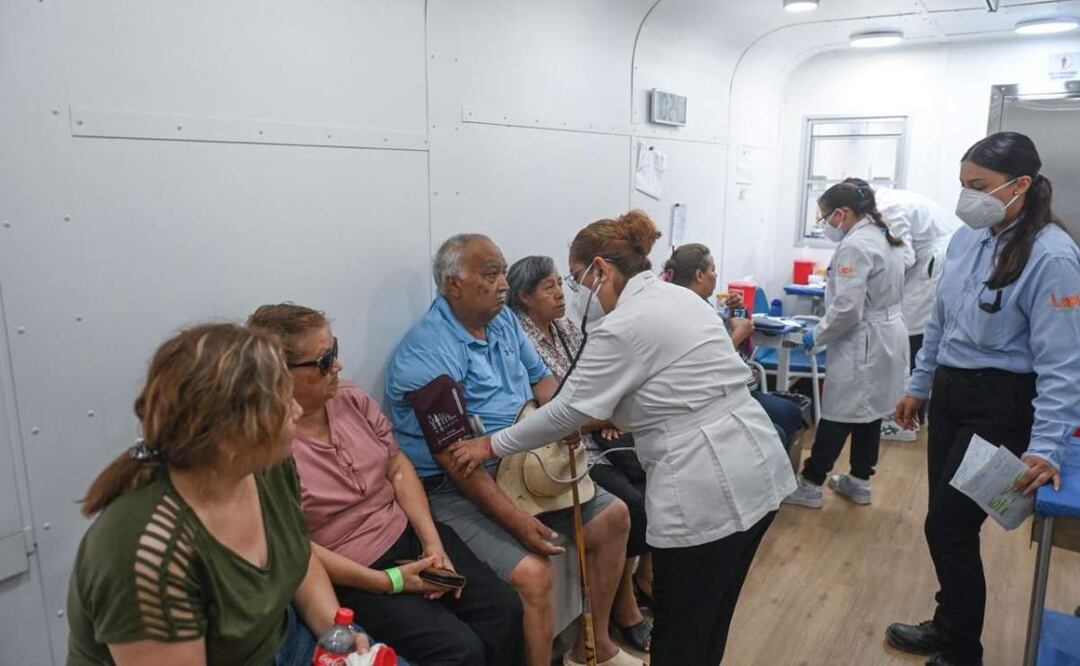 Llega el Tren de la Salud a Ciudad Victoria, Tamaulipas en busca de ofrecer atención medica especializada y gratuita (10/06/2025). Foto: Especial