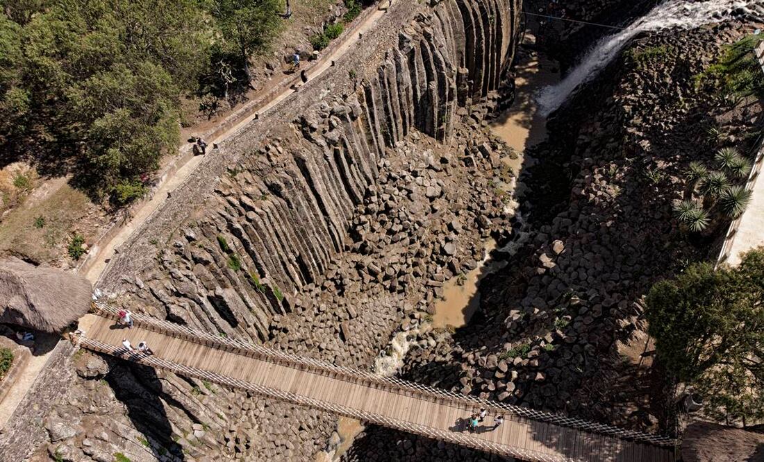 Los Prismas Basálticos son una de las maravillas naturales del estado de Hidalgo Foto: Istock