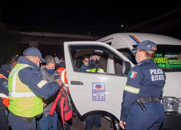 Realizan operativo en corredor de Tlalnepantla, de los más peligrosos por asaltos al transporte Público