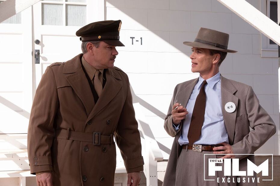 Matt Damon y Cillian Murphy. Fuente: Instagram @oppenheimermovie