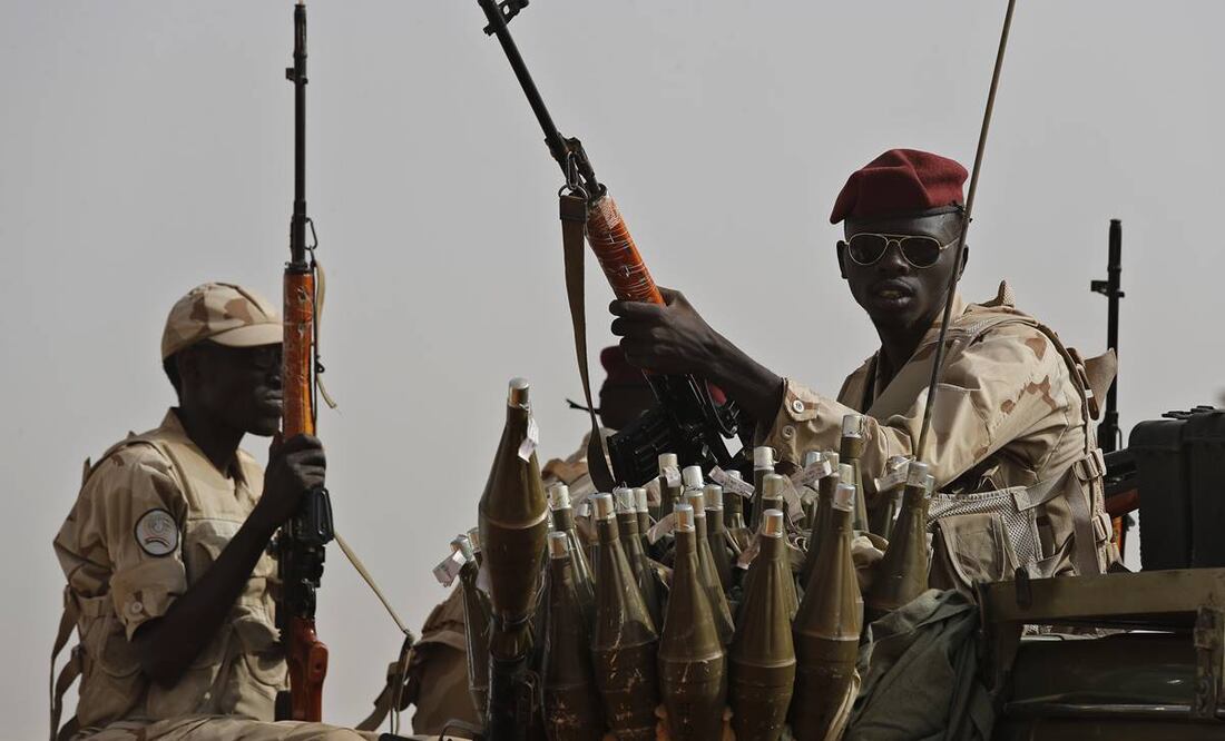 Soldados sudaneses de las Fuerzas de Apoyo Rápido, lideradas por el general Mohammed Hamdan Dagalo. Foto: AP