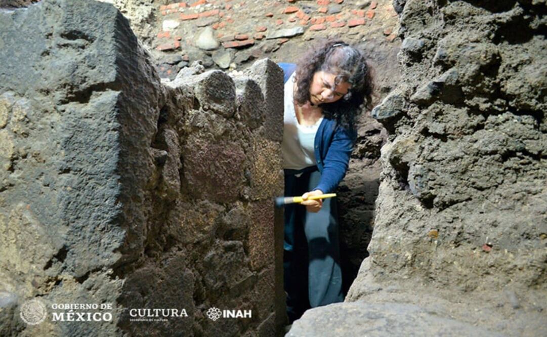 Archeologist of the INAH working in the preservation of the discovery – Photo: Taken from INAH’s official website