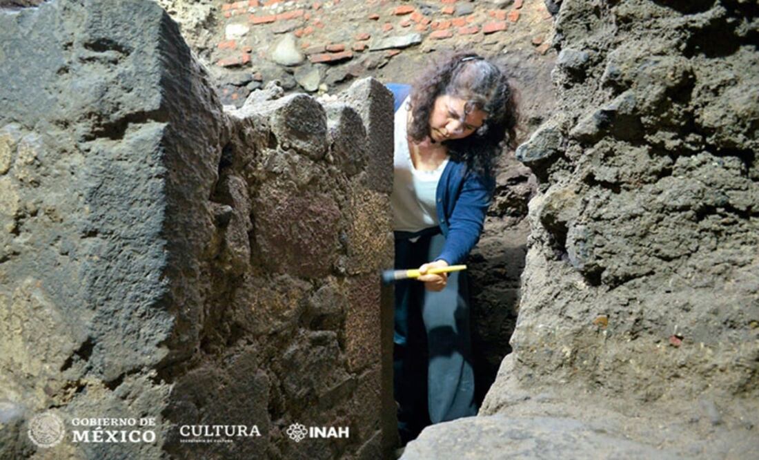 Archeologist of the INAH working in the preservation of the discovery – Photo: Taken from INAH’s official website