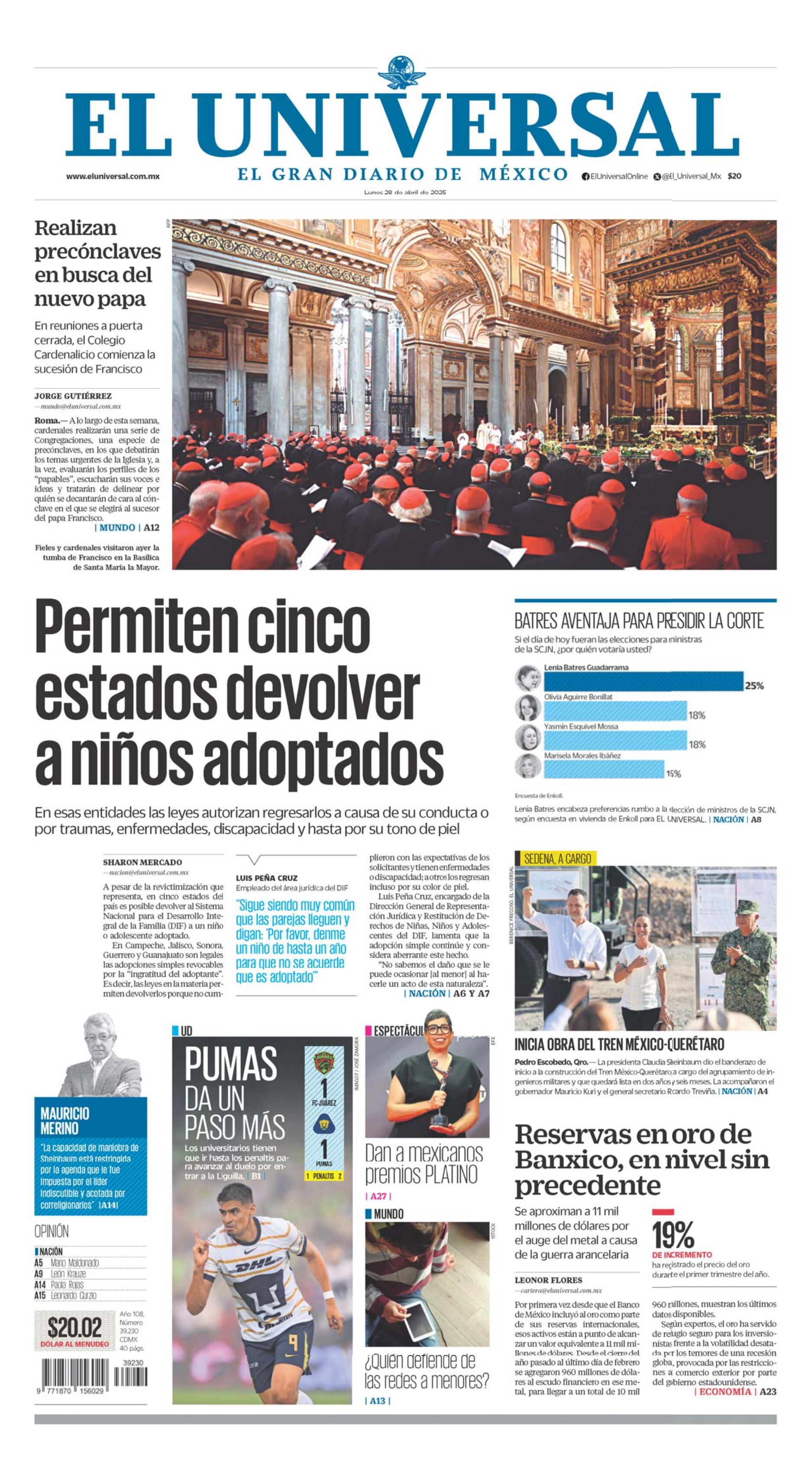 Portada impresa