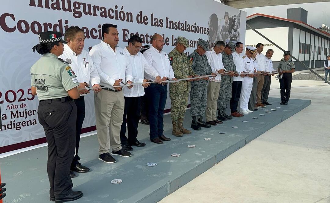 Américo Villarreal inaugura Coordinación Estatal de Tamaulipas de la Guardia Nacional. Foto: Especial
