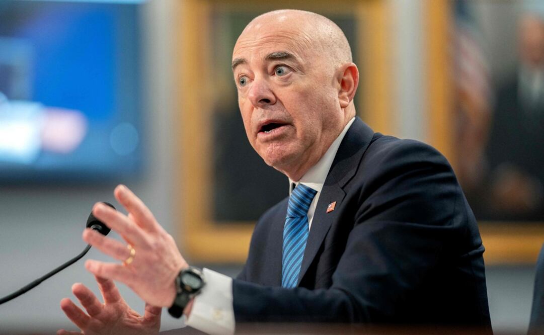 Secretario estadounidense de Seguridad Nacional, Alejandro Mayorkas. Foto: AFP