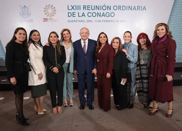 "Tiempo de mujeres": Sheinbaum comparte foto con gobernadoras estatales junto a AMLO