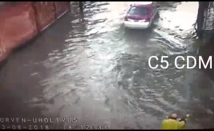 Lluvias dejan inundaciones y encharcamientos en Tláhuac