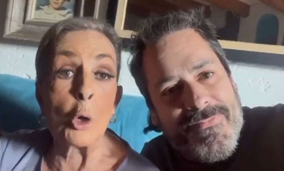 La actriz Talina Fernández y su hijo Pato Levy. Foto: Captura de video