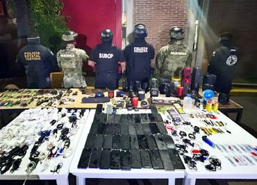 Realizan cateo en penal de San Miguel en Puebla; aseguran drogas, teléfonos y objetos punzocortantes