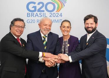 Sheinbaum y Petro refuerzan lazos bilaterales en el G20; estrechan cooperación, comercio y lazos culturales