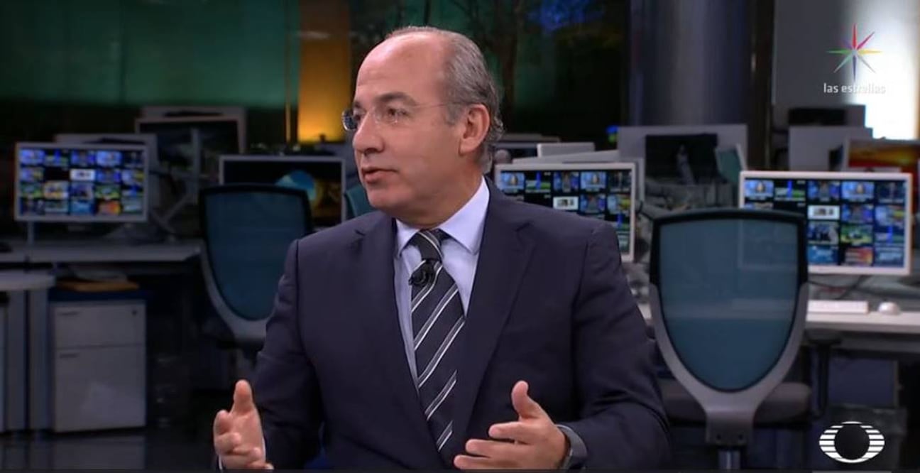El ex presidente Felipe Calderón Hinojosa. Foto: @NTelevisa_com 