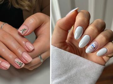 6 diseños de uñas de Navidad minimalistas