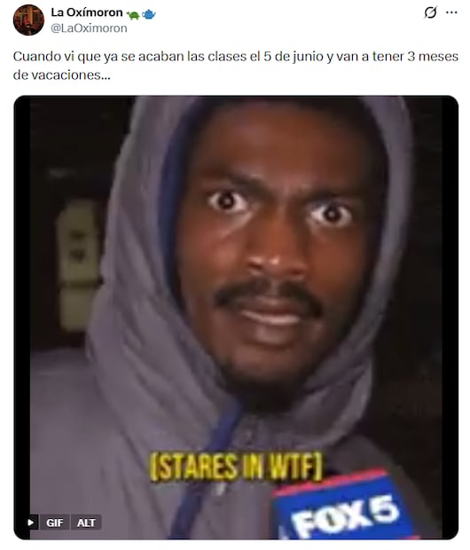 Memes del nuevo calendario escolar de la SEP. Foto: X