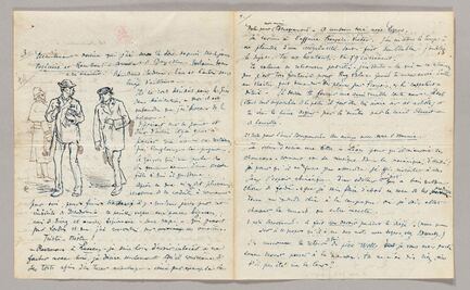 Subastarán el único dibujo que ilustra la fuga de Verlaine y Rimbaud