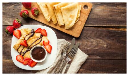 #RECETA para diabéticos: crepas con nutella casera y frutos rojos